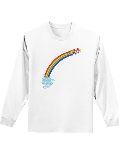 Couples Gay Rainbow longsleeve Shirt - Left Side or Right Side-TooLoud-White Left Side-Small-Davson Sales