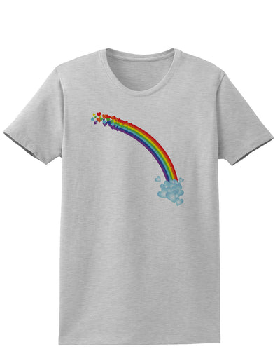 Couples Gay Rainbow Shirt - Left Side or Right Side or Womens-TooLoud-Womens Ash Gray Left Side-Small-Davson Sales