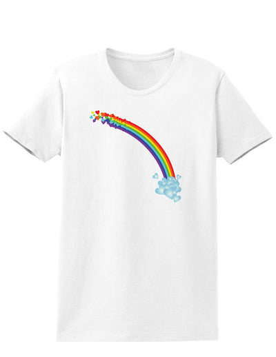 Couples Gay Rainbow Shirt - Left Side or Right Side or Womens-TooLoud-Womens White Left Side-Small-Davson Sales