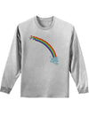 Couples Gay Rainbow longsleeve Shirt - Left Side or Right Side-TooLoud-Ash Gray Right Side-Small-Davson Sales