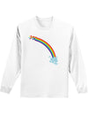 Couples Gay Rainbow longsleeve Shirt - Left Side or Right Side-TooLoud-White Right Side-Small-Davson Sales