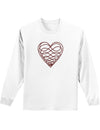 Sweet Heart Mens and Womens Long Sleeve Shirt-Long Sleeve Shirt-TooLoud-White-Small-Davson Sales