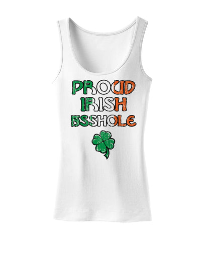 St. Patrick's Day Womens Tank Top - Choose From Many Fun Designs!-Womens Tank Tops-TooLoud-Proud-Irish-Asshole White-X-Small-Davson Sales