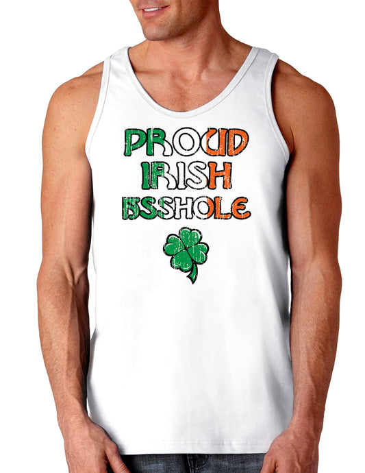St Patricks Day Loose Tank Top - Choose From Many Designs!-Loose Tank Top-TooLoud-Proud-Irish-Asshole White-Small-Davson Sales