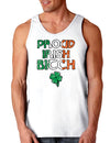 Proud Irish Bitch St Patricks Day Loose Tank Top-TooLoud-Proud-Irish-Bitch White-Small-Davson Sales