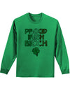Proud Irish Bitch Unisex Long Sleeve Shirt-Long Sleeve Shirt-TooLoud-Kelly Green-Small-Davson Sales