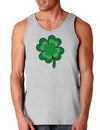 4 Leaf Clover Shamrock St Patricks Day Loose Tank Top-TooLoud-4-Leaf-Clover-Shamrock Ash-Gray-Small-Davson Sales