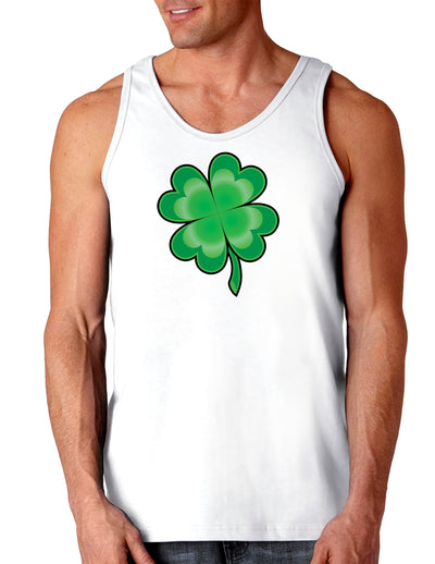 4 Leaf Clover Shamrock St Patricks Day Loose Tank Top-TooLoud-4-Leaf-Clover-Shamrock White-Small-Davson Sales