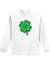 4 Leaf Clover Shamrock Unisex Long Sleeve Shirt-Long Sleeve Shirt-TooLoud-White-Small-Davson Sales