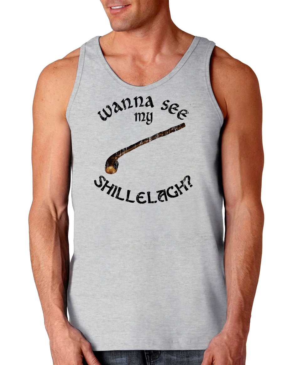 Wanna See My Shillelagh St Patricks Day Loose Tank Top-TooLoud-Wanna-See-My-Shillelagh White-Small-Davson Sales