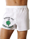 Wanna See My Lucky Charm - St Patricks Day Boxers Shorts-TooLoud-Wanna-See-My-Lucky-Charm White-Small-Davson Sales