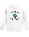 Wanna See My Lucky Charm Unisex Long Sleeve Shirt-Long Sleeve Shirt-TooLoud-White-Small-Davson Sales