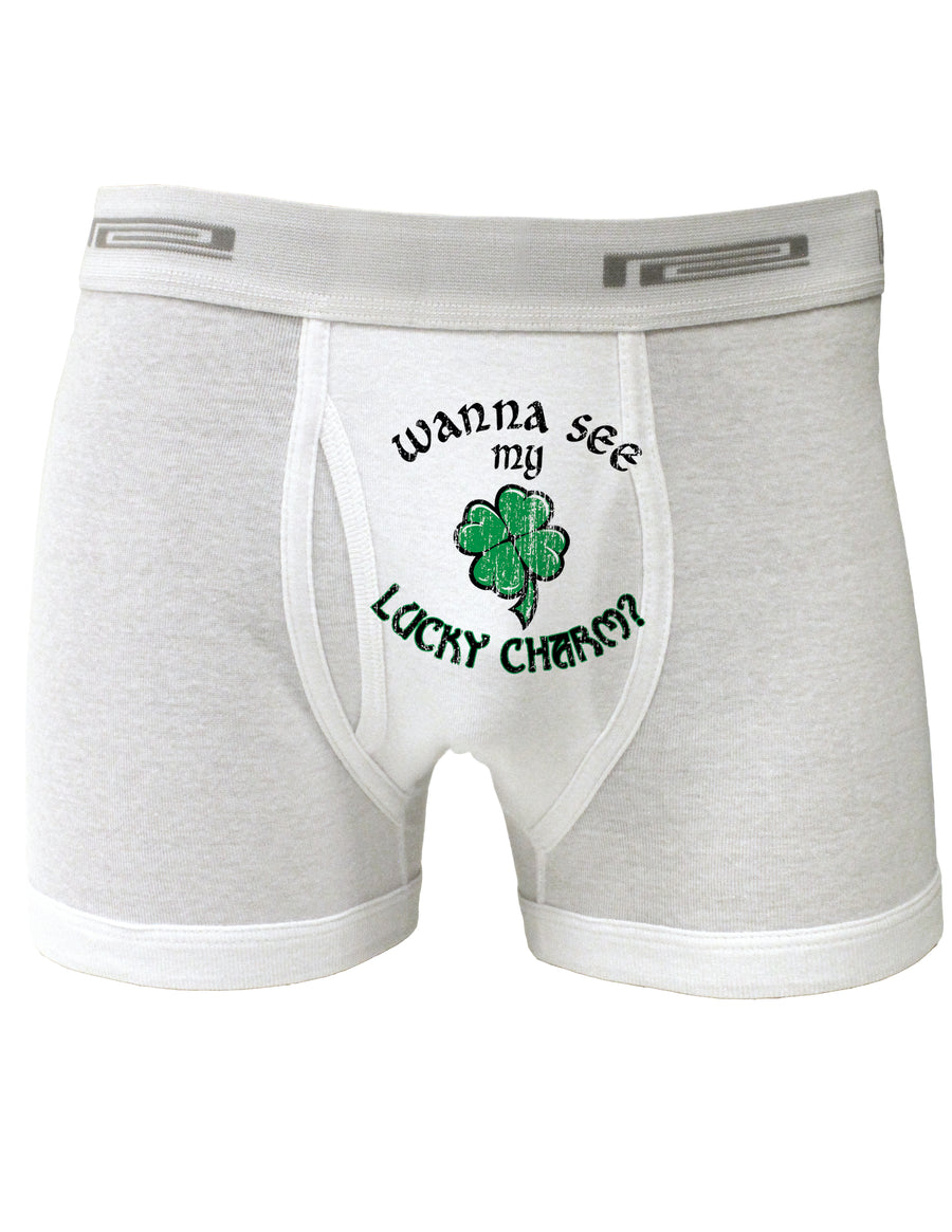 Wanna See My Lucky Charm - St. Patrick's Day Boxer Briefs-Clothing-TooLoud-Wanna-See-My-Lucky-Charm White-Small-Davson Sales