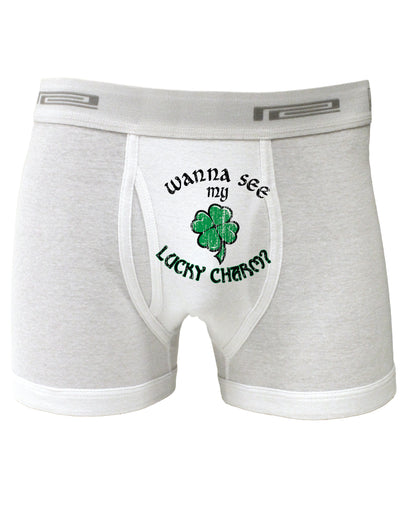 St Patricks Day Boxer Brief Underwear - Select Print-Boxer Briefs-TooLoud-Small-Wanna-See-My-Lucky-Charm White-Davson Sales