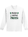 Irish I Were Drunk Unisex Long Sleeve Shirt-Long Sleeve Shirt-TooLoud-White-Small-Davson Sales