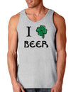 I Shamrock Beer St Patricks Day Loose Tank Top-TooLoud-I-Shamrock-Beer Ash-Gray-Small-Davson Sales