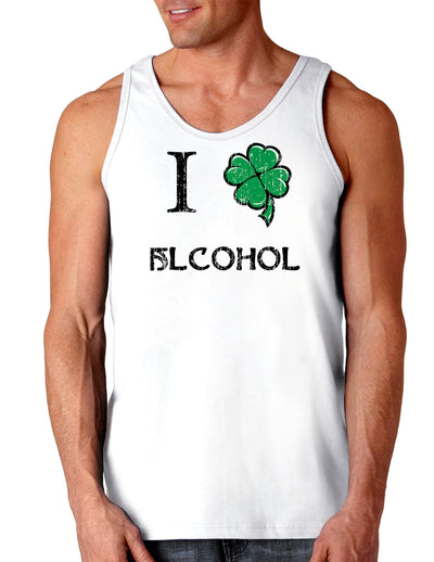 I Shamrock Alcohol St Patricks Day Loose Tank Top-TooLoud-I-Shamrock-Alcohol White-Small-Davson Sales