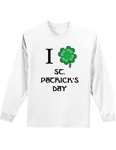 I Shamrock St Patricks Day Unisex Long Sleeve Shirt-Long Sleeve Shirt-TooLoud-White-Small-Davson Sales