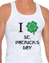 I Shamrock St Patricks Day Mens A-Shirt Ribbed Tank Top-Mens Ribbed Tank Top-TooLoud-I-Shamrock-St-Patricks-Day White-Small-Davson Sales
