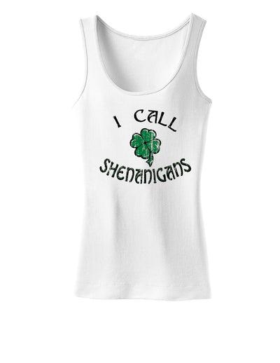 I Call Shenanigans Womens Tank Top-Womens Tank Tops-TooLoud-White-X-Small-Davson Sales