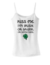 Kiss Me Im Irish or Drunk Womens Spaghetti Strap Tank Top-Womens Spaghetti Strap Tanks-TooLoud-White-X-Small-Davson Sales