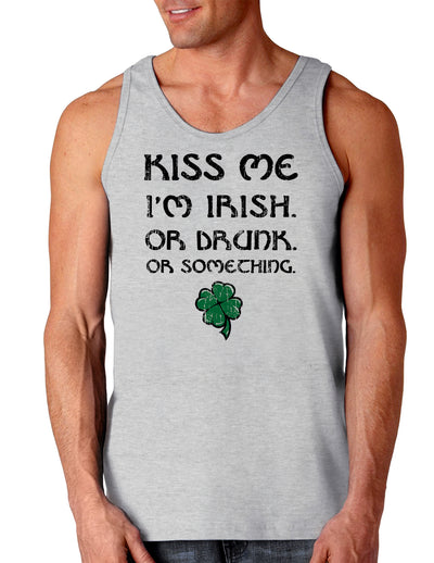 Kiss Me Im Irish or Drunk St Patricks Day Loose Tank Top-TooLoud-Kiss-Me-Im-Irish-or-Drunk Ash-Gray-Small-Davson Sales