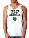 Lets Get Feckin Shetfaced St Patricks Day Loose Tank Top-TooLoud-Lets-Get-Feckin-Shetfaced White-Small-Davson Sales