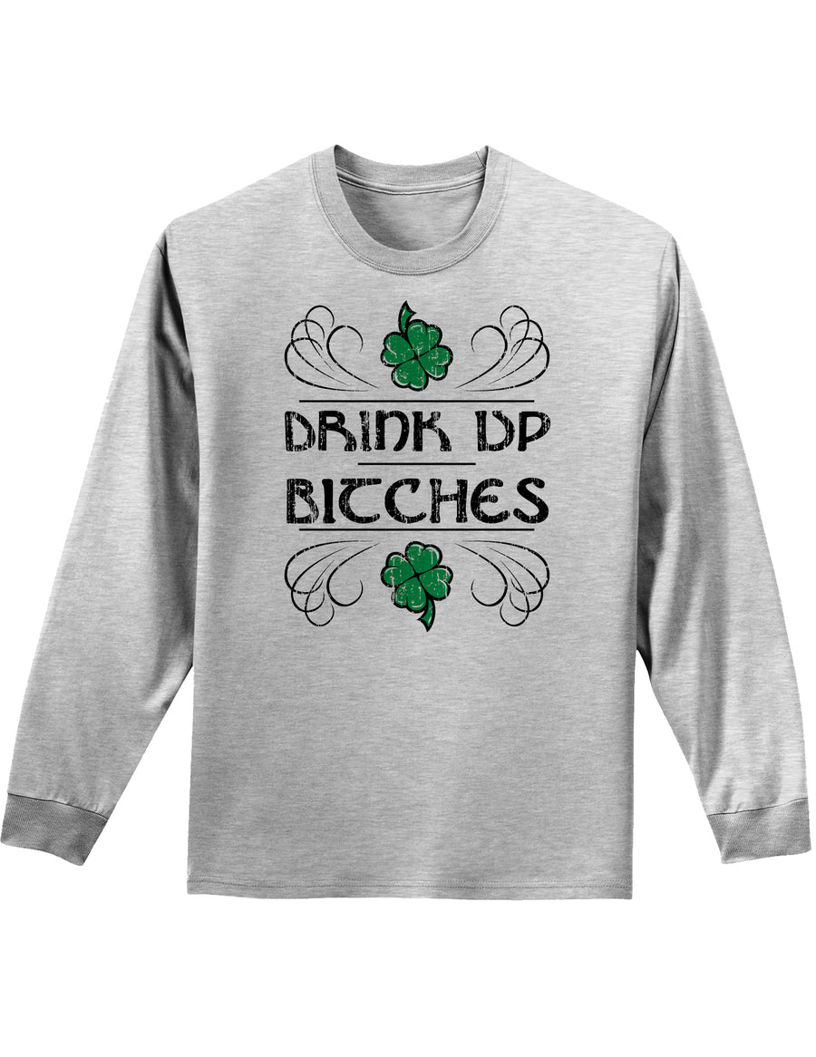 Drink Up Bitches Unisex Long Sleeve Shirt-Long Sleeve Shirt-TooLoud-Kelly Green-Small-Davson Sales