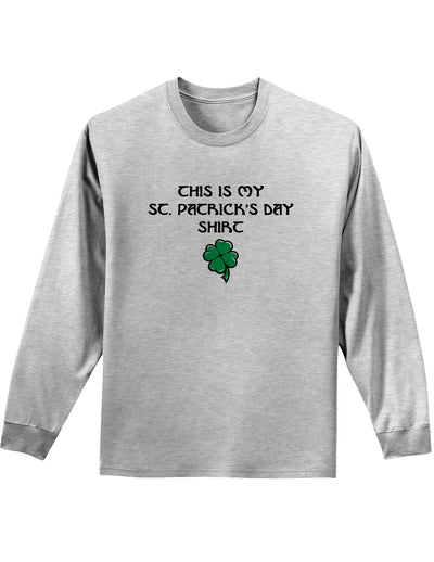 My St Patricks Day Shirt Unisex Long Sleeve Shirt-Long Sleeve Shirt-TooLoud-Ash Gray-Small-Davson Sales