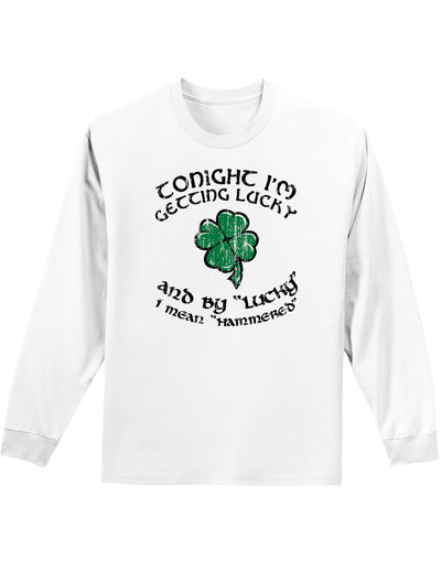 Getting Lucky Hammered Unisex Long Sleeve Shirt-Long Sleeve Shirt-TooLoud-White-Small-Davson Sales