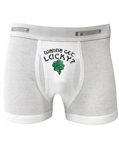 St Patricks Day Boxer Brief Underwear - Select Print-Boxer Briefs-TooLoud-Small-Wanna-Get-Lucky White-Davson Sales