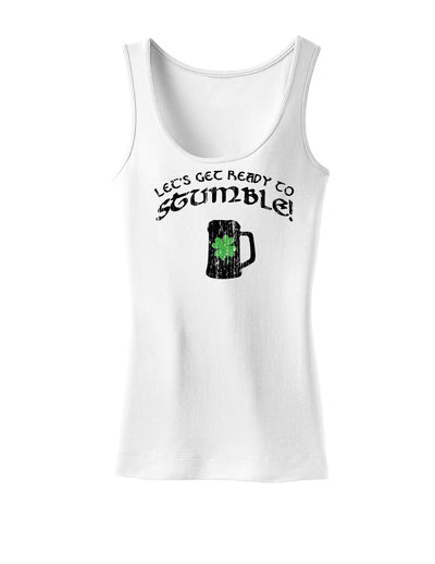 Lets Get Ready to Stumble Womens Tank Top-Womens Tank Tops-TooLoud-White-X-Small-Davson Sales