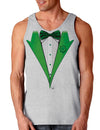 Leprechaun Tuxedo St Patricks Day Loose Tank Top-TooLoud-Leprechaun-Tuxedo Ash-Gray-Small-Davson Sales