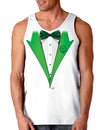 Leprechaun Tuxedo St Patricks Day Loose Tank Top-TooLoud-Leprechaun-Tuxedo White-Small-Davson Sales