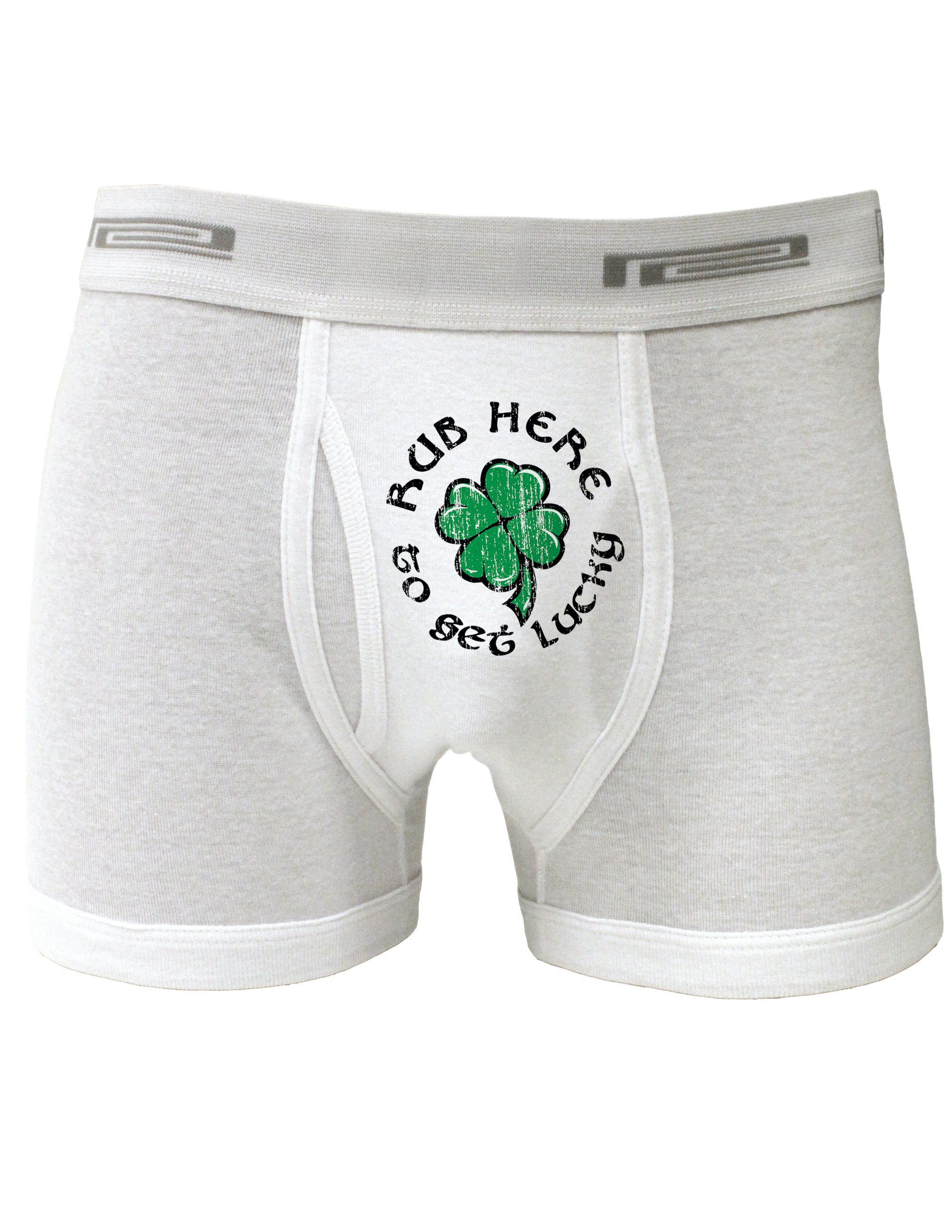 Rub Here to Get Lucky - St. Patrick's Day Boxer Briefs - Davson Sales
