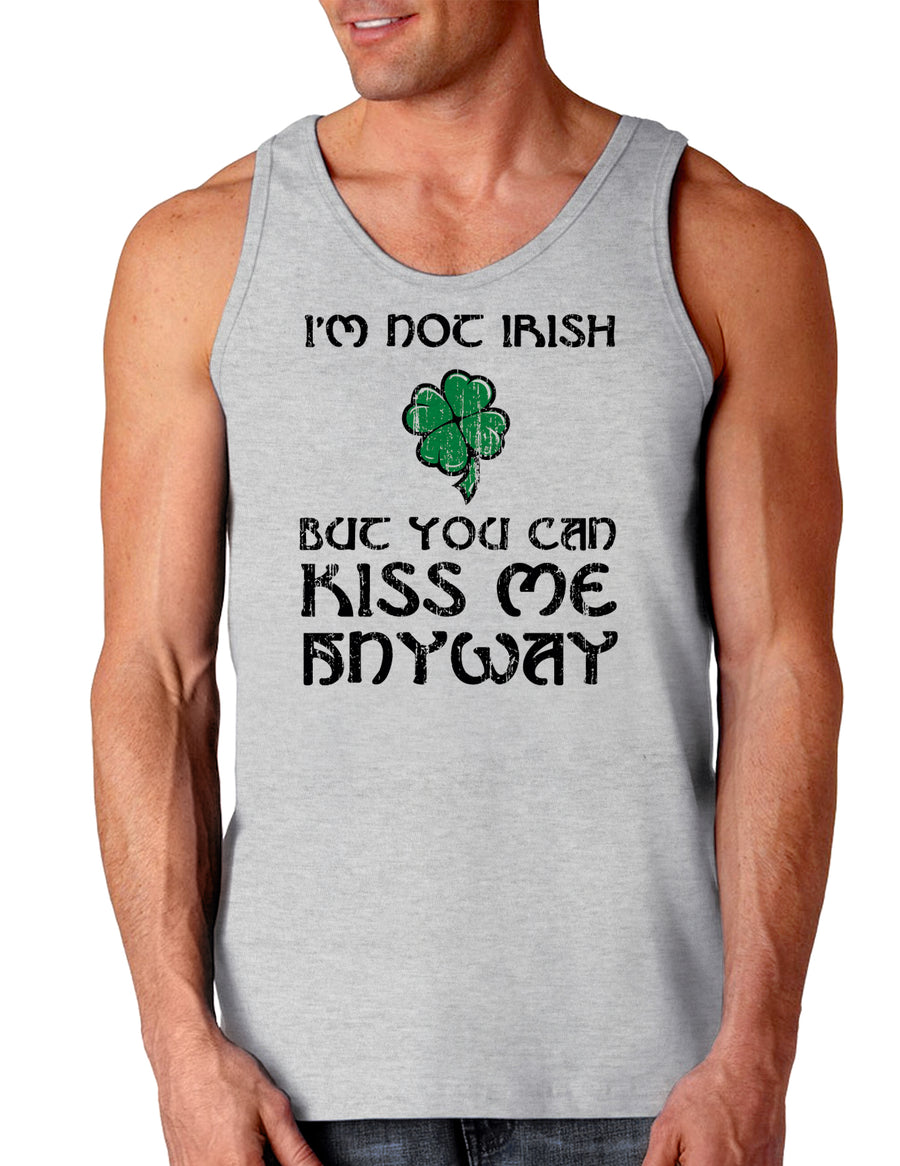 Im Not Irish Kiss Me St Patricks Day Loose Tank Top-TooLoud-Im-Not-Irish-Kiss-Me White-Small-Davson Sales