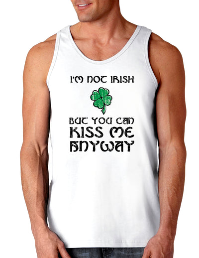 Im Not Irish Kiss Me St Patricks Day Loose Tank Top-TooLoud-Im-Not-Irish-Kiss-Me White-Small-Davson Sales