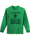 Im Not Irish Kiss Me Unisex Long Sleeve Shirt-Long Sleeve Shirt-TooLoud-Kelly Green-Small-Davson Sales
