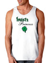 Irish Princess St Patricks Day Loose Tank Top-TooLoud-Irish-Princess White-Small-Davson Sales