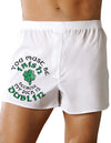 St Patricks Day Fun Men's Boxer Shorts Underwear - Choose your Print-Boxer Shorts-TooLoud-Small-You-Must-Be-Irish-Because White-Davson Sales