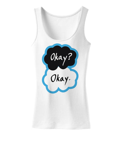 Okay? Okay. Womens Tank Top Shirt-Womens Tank Tops-TooLoud-Okay-Okay White-X-Small-Davson Sales