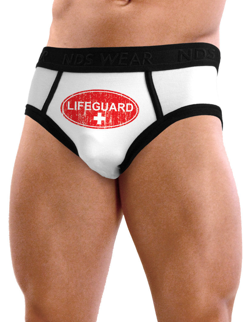 Lifeguard Briefs Underwear - White and Black-Mens Briefs-TooLoud-Lifeguard White-Black-Small-Davson Sales