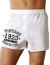 1923 - Vintage Birth Year Boxer Shorts Brand-Boxer Shorts-TooLoud-White-Small-Davson Sales