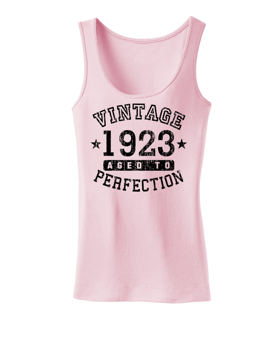 1923 - Vintage Birth Year Womens Tank Top Brand-Womens Tank Tops-TooLoud-White-X-Small-Davson Sales