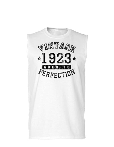 1923 - Vintage Birth Year Muscle Shirt Brand-TooLoud-White-Small-Davson Sales