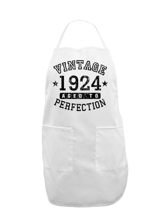 1924 - Vintage Birth Year Adult Apron Brand-Bib Apron-TooLoud-White-One-Size-Davson Sales