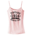 1924 - Vintage Birth Year Spaghetti Strap Tank Brand-Womens Spaghetti Strap Tanks-TooLoud-SoftPink-X-Small-Davson Sales