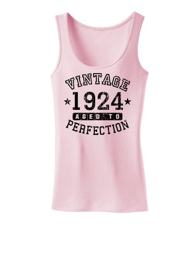 1924 - Vintage Birth Year Womens Tank Top Brand-Womens Tank Tops-TooLoud-SoftPink-X-Small-Davson Sales