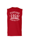 1924 - Vintage Birth Year Muscle Shirt Brand-TooLoud-Red-Small-Davson Sales
