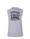 1925 - Vintage Birth Year Muscle Shirt Brand-TooLoud-AshGray-Small-Davson Sales